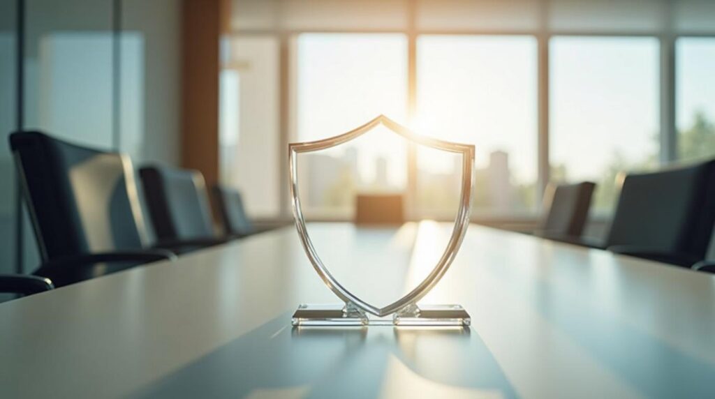 B2B-Meetingraum, Metapher: klare Regeln und Sicherheit im Prozess