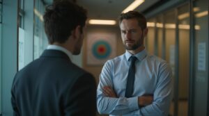 Portrait einer Sales-Ops-Leitung, Metapher: Zielkundenauswahl als Filter