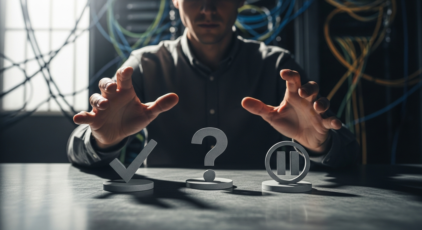 Symbolbild: Spam-Filter / Spam-Score im B2B-Kontext (textfrei).