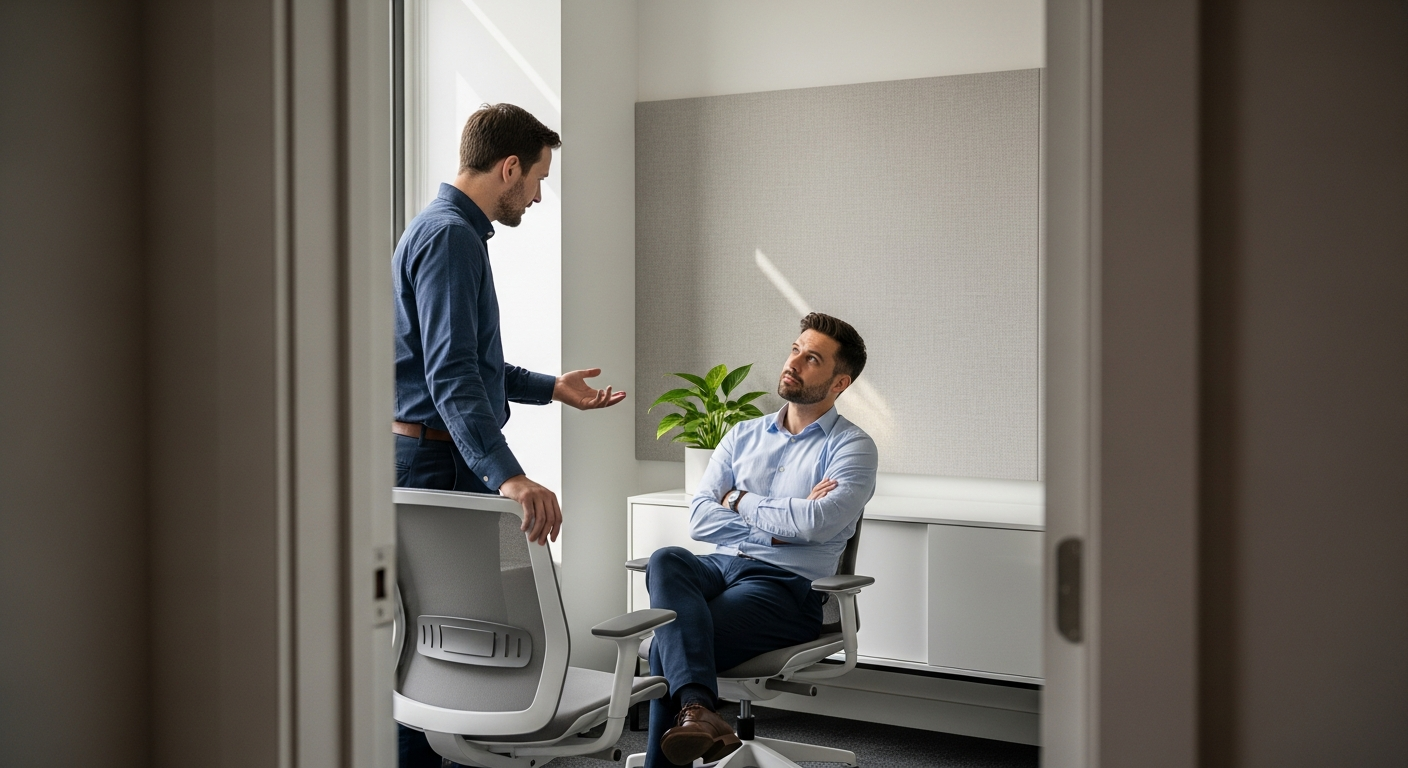 Symbolbild: Werbewiderspruch-Management im B2B-Kontext (textfrei).